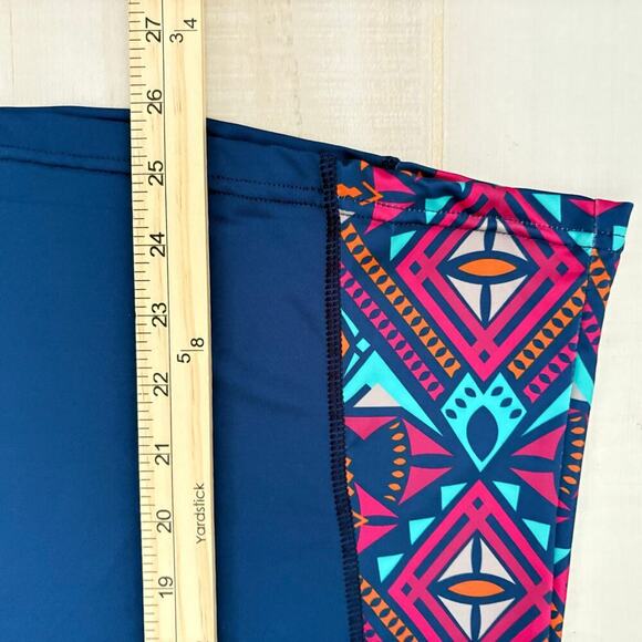 All For Color 1/4 Zip Pullover and Leggings Set  Ultra Prism Sz L Rainbow NWT - Picture 7 of 12